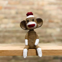 Thumbnail for Sock Monkey Sitting Mantle Mates Bobblehead