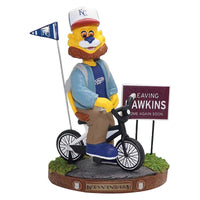 Thumbnail for Sluggerrr Kansas City Royals Stranger Things Mascot on Bike Bobblehead MLB
