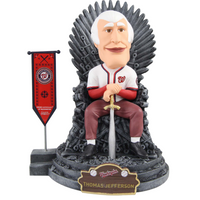 Thumbnail for Thomas Jefferson Washington Nationals Game of Thrones Iron Throne Bobblehead MLB