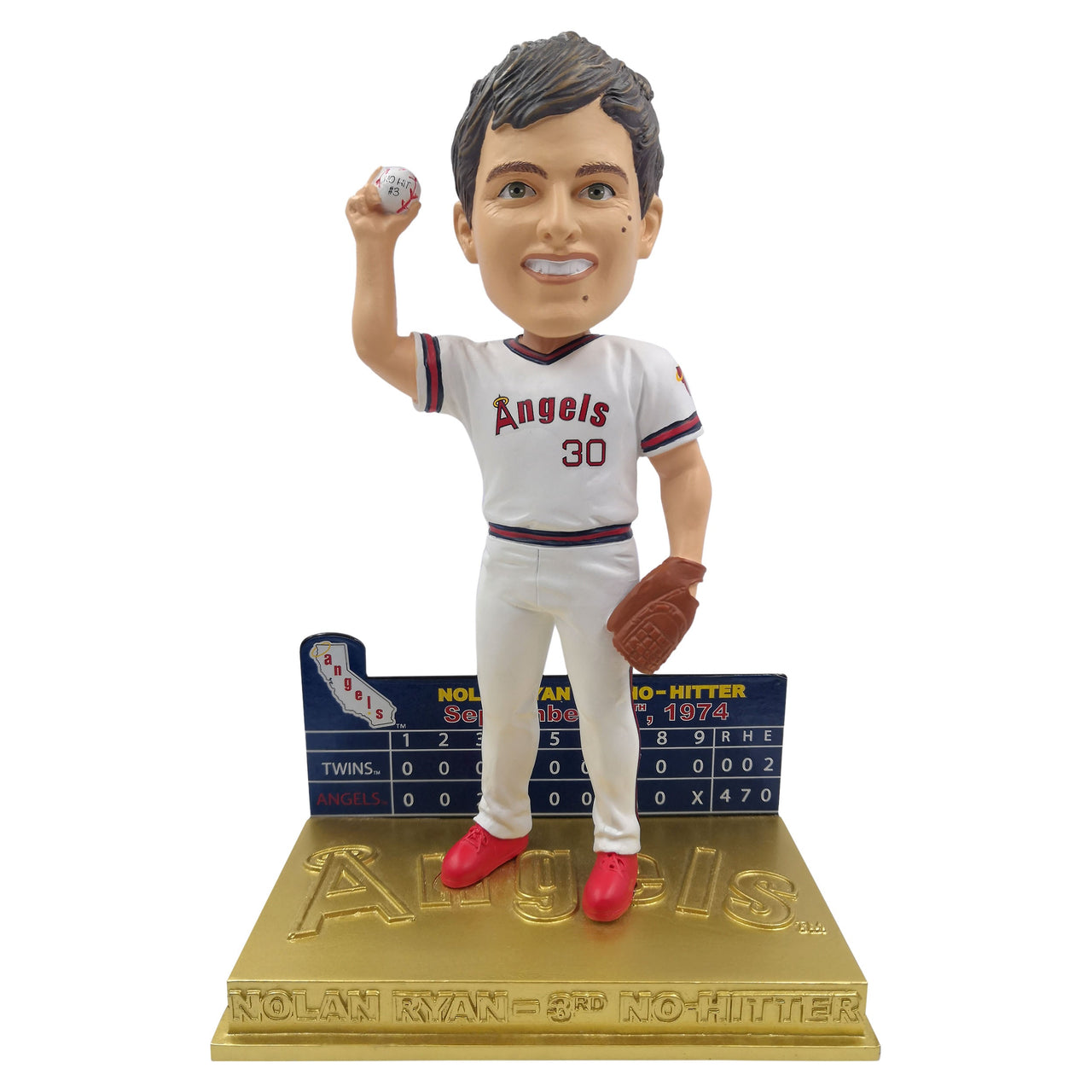 Nolan Ryan Los Angeles Angels 3rd No Hitter - No-Hitter Series Bobblehead MLB