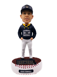 Thumbnail for Craig Counsell Milwaukee Brewers Baller Special Edition - Manager Bobblehead MLB