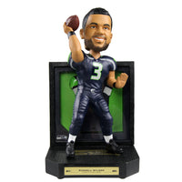 Thumbnail for Russell Wilson Seattle Seahawks Framed Showcase Bobblehead NFL