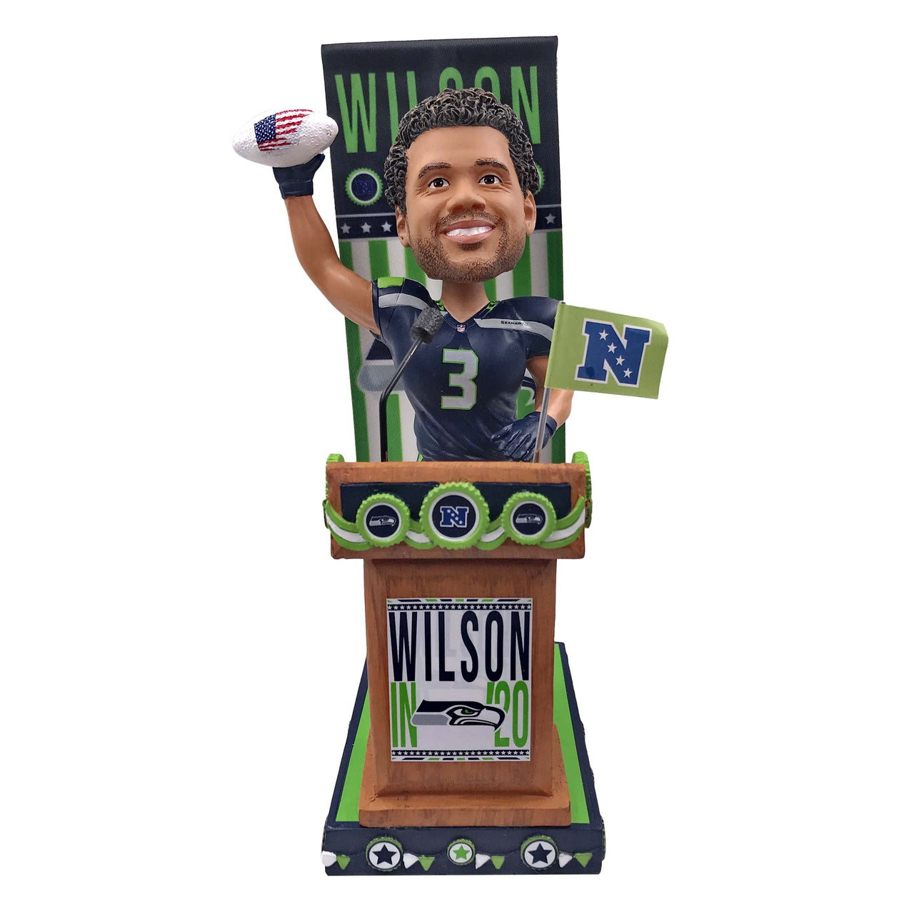 Russell Wilson Seattle Seahawks Swing Vote Series Bobblehead NFL