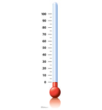 Thumbnail for Goal Setting Thermometer Cardboard Cutout