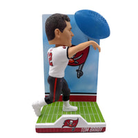 Thumbnail for Tom Brady Tampa Bay Buccaneers Action Pose Light Up Ball Bobblehead NFL
