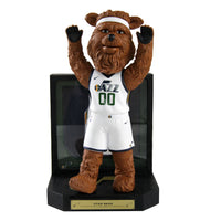 Thumbnail for Jazz Bear Utah Jazz Framed Showcase Bobblehead NBA