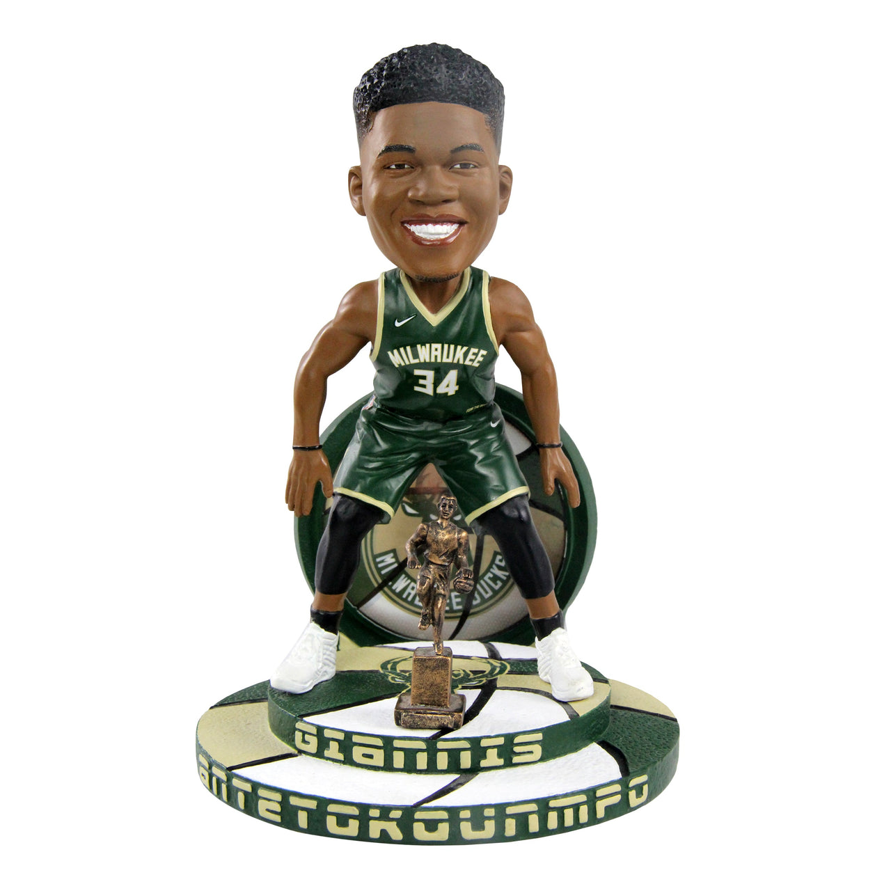 Giannis Antetokounmpo Milwaukee Bucks MVP & DPOY Bobblehead NBA Basketball