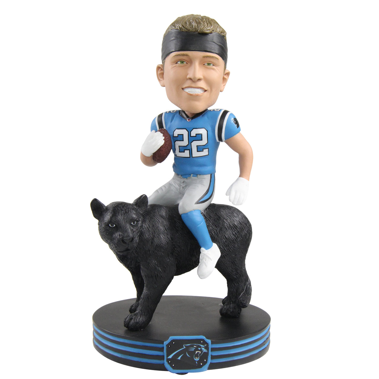 Christian McCaffrey Carolina Panthers Riding Bobblehead NFL