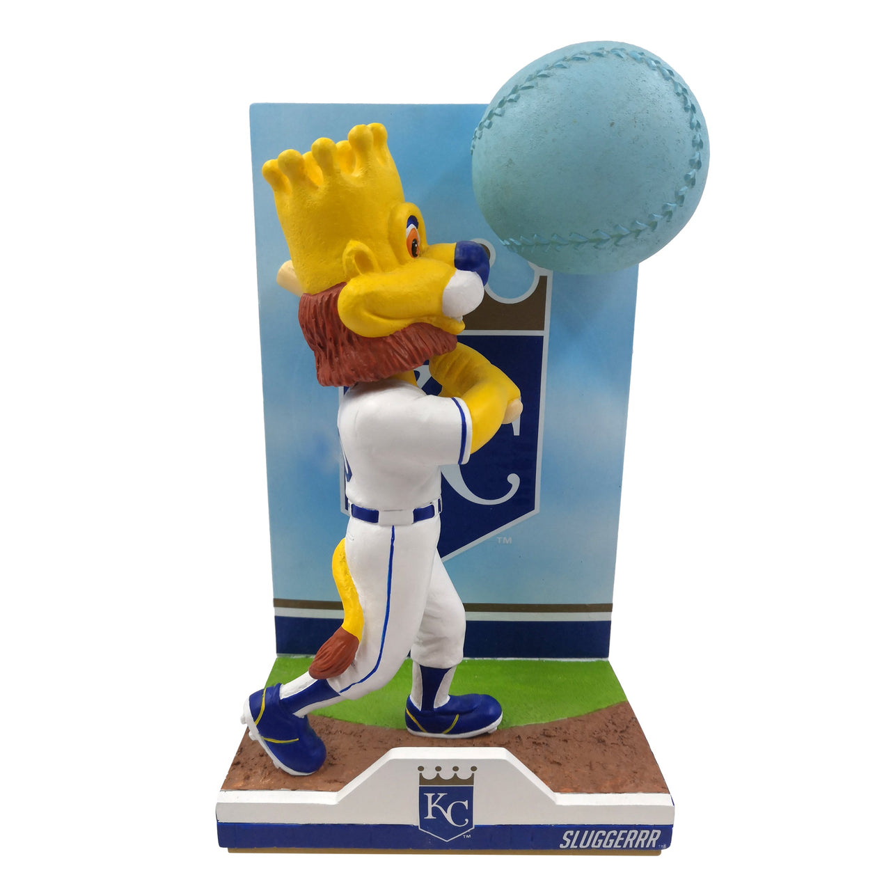 Sluggerrr Kansas City Royals Action Pose Light Up Ball Bobblehead MLB