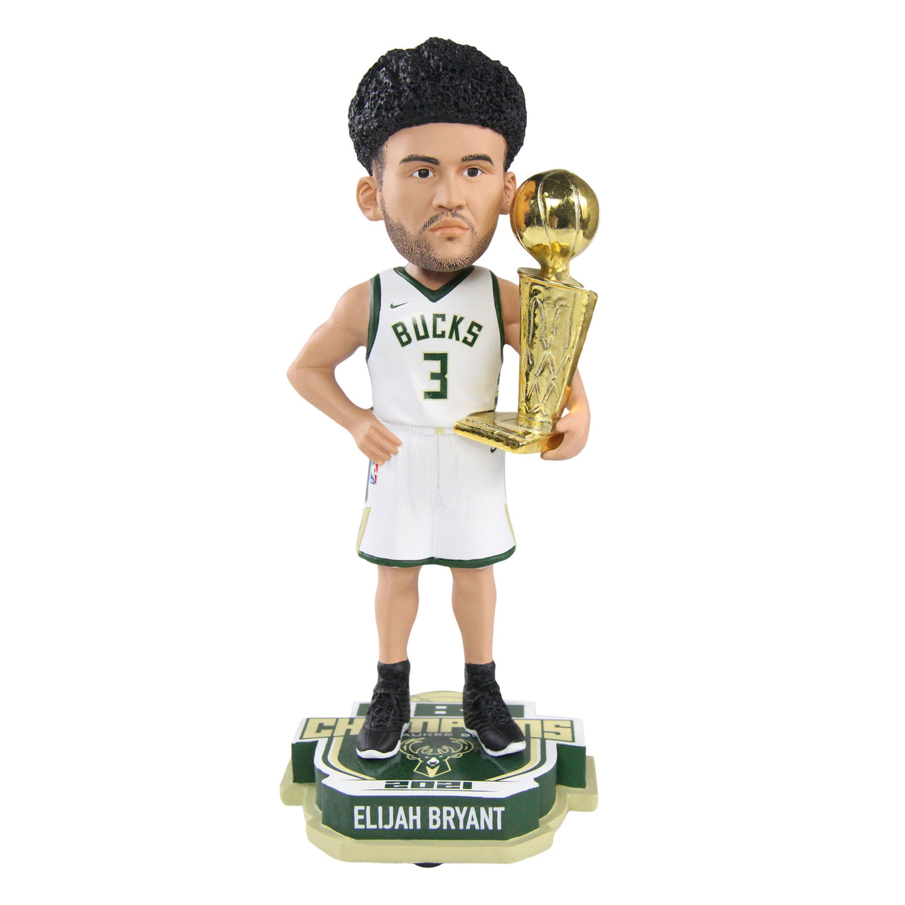 Elijah Bryant Milwaukee Bucks 2021 NBA Champions Bobblehead NBA