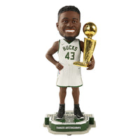 Thumbnail for Thanasis Antetokounmpo Milwaukee Bucks 2021 NBA Champions Bobblehead NBA