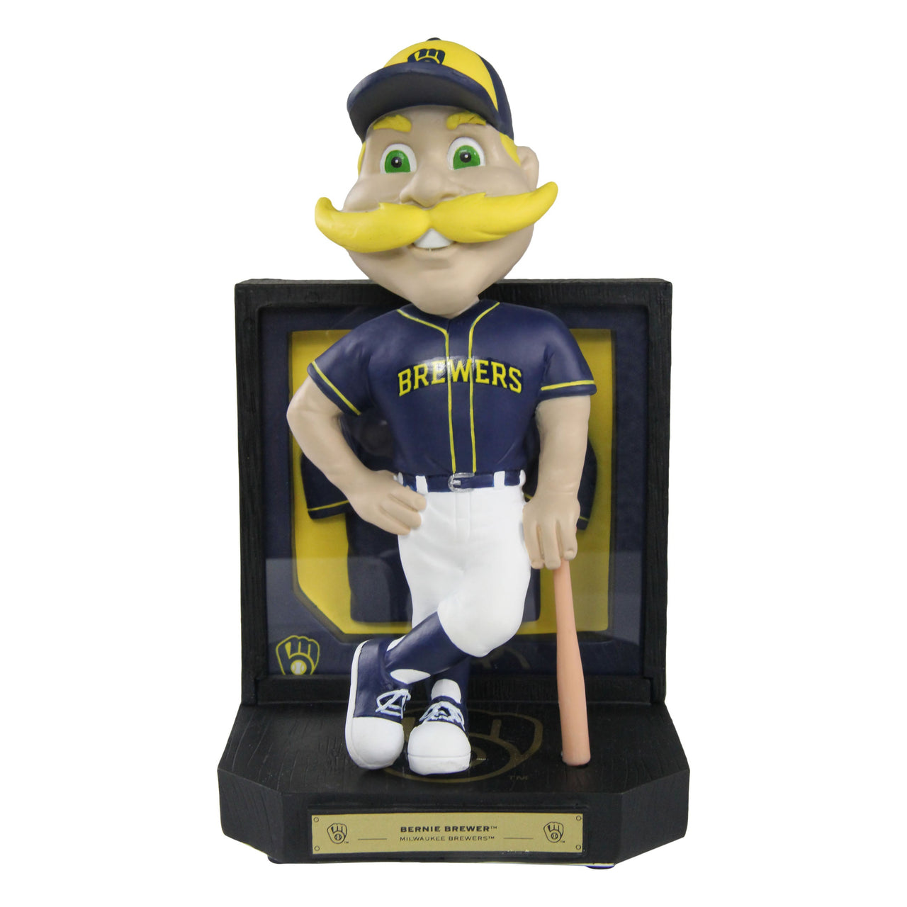 Bernie Brewer Milwaukee Brewers Framed Showcase Bobblehead MLB