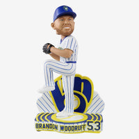 Thumbnail for Brandon Woodruff Milwaukee Brewers Retro Jersey Bobblehead MLB Baseball