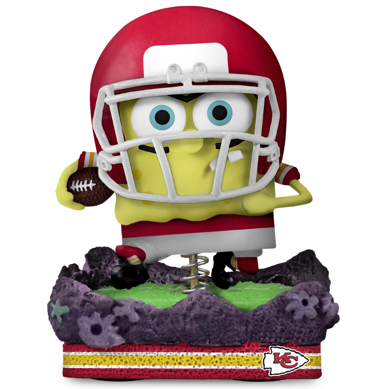 SpongeBob Squarepants Kansas City Chiefs Gridiron Great Bobblehead NFL