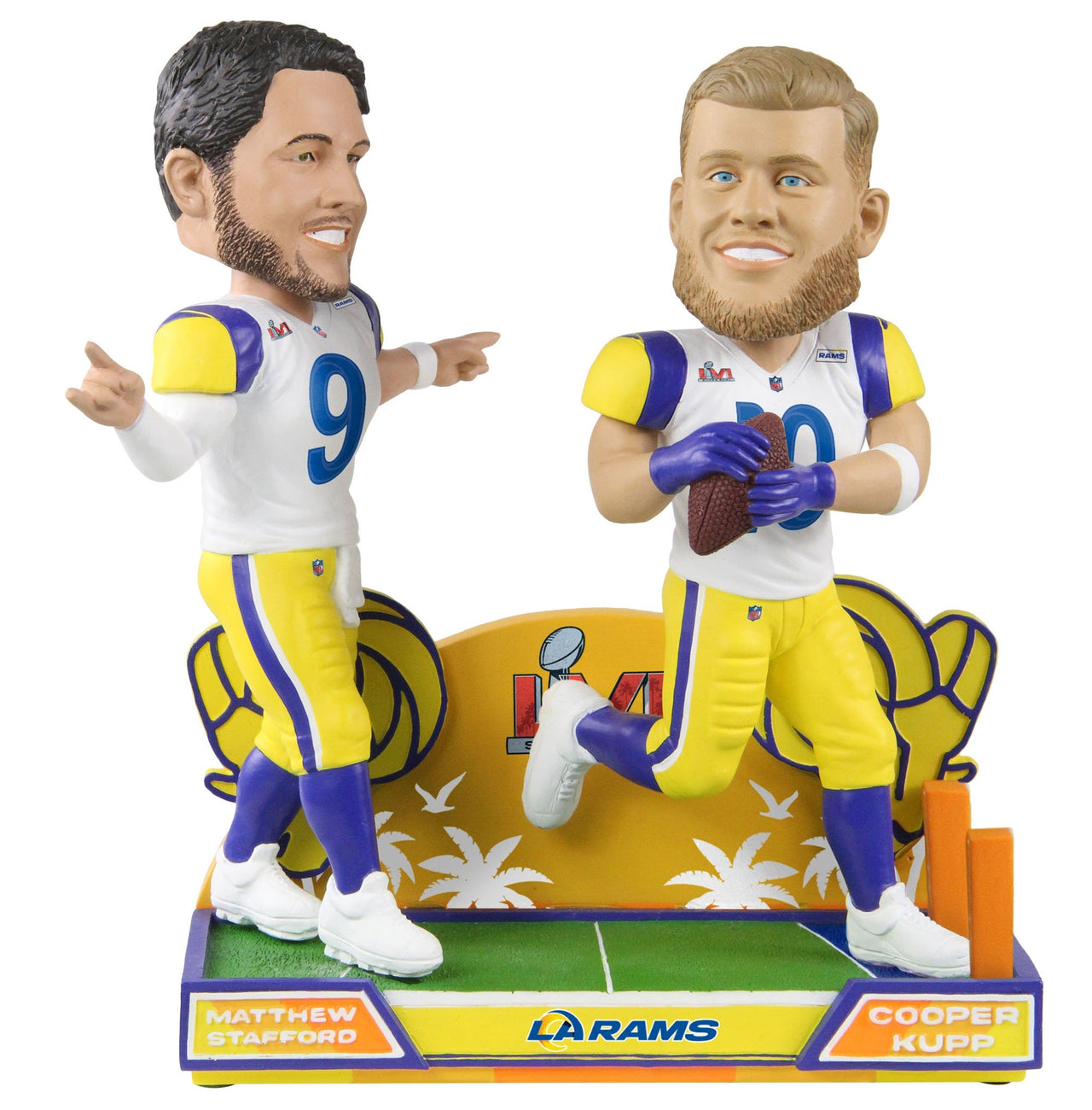 Matthew Stafford Cooper Kupp Los Angeles Rams Game-Winning Touchdown Bobblehead