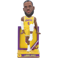 Thumbnail for LeBron James Los Angeles Lakers Light Up Back Plate Bobblehead NBA Basketball