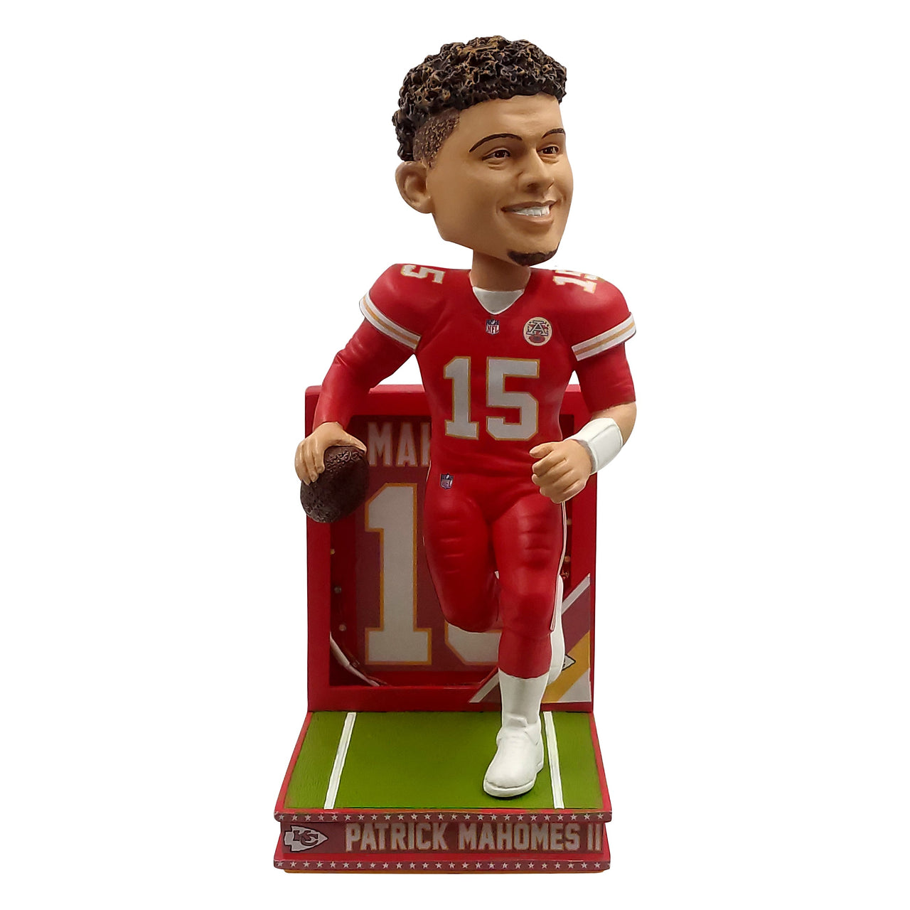 Patrick Mahomes Kansas City Chiefs Light Up Back Plate Bobblehead NFL Football