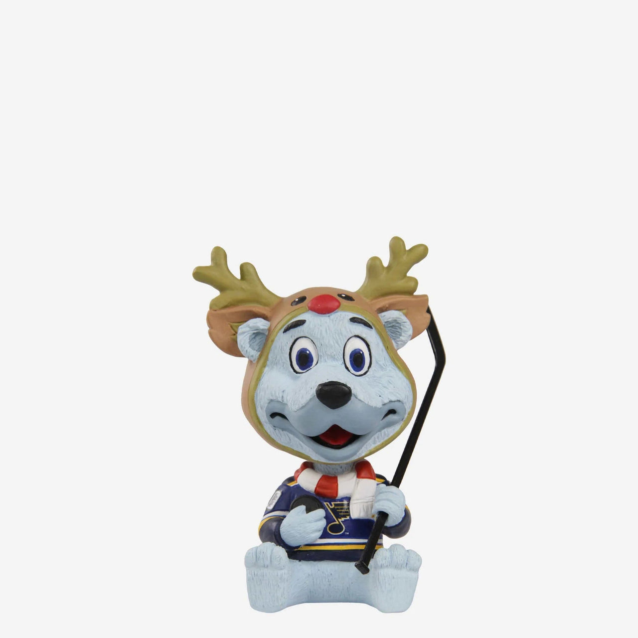 Louie St. Louis Blues Christmas Mascot Bobble Bro Mini Bobblehead NHL