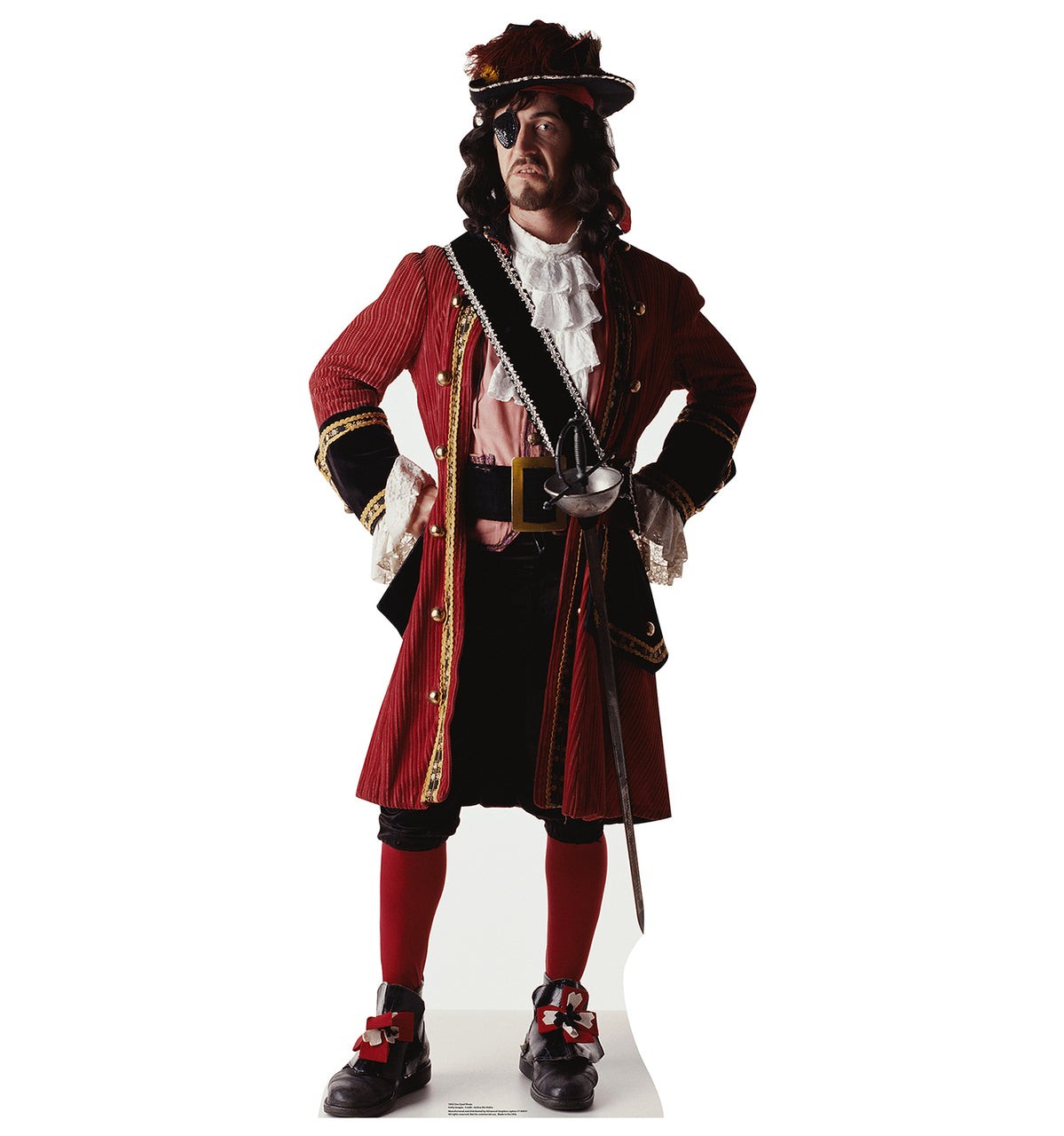 Life-size One Eyed Pirate Cardboard Cutout