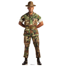 Thumbnail for Life-size Camo Military Man Cardboard Cutout