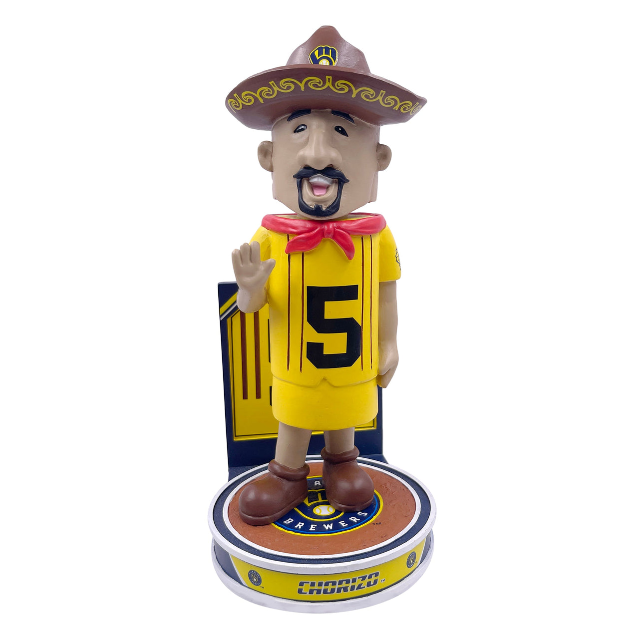 Racing Sausage Chorizo Milwaukee Brewers Hero Series Bobblehead MLB Baseball
