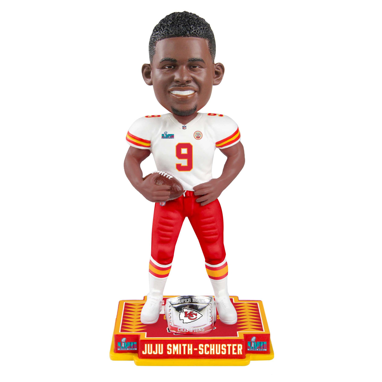 JuJu Smith-Schuster Kansas City Chiefs Super Bowl LVII Champions Bobblehead NFL