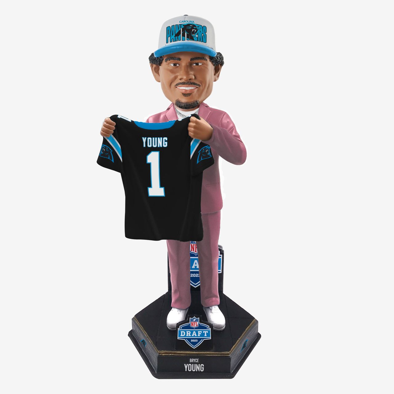 Bryce Young Carolina Panthers 2023 Draft Pick Bobblehead NFL
