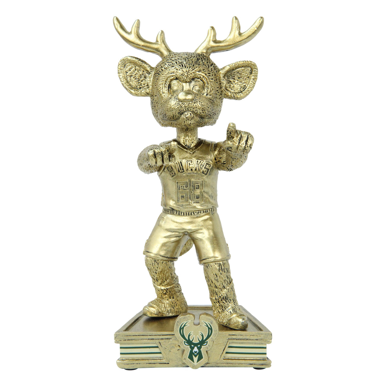 Milwaukee Bucks Bango The Buck Gold Mascot Bobble