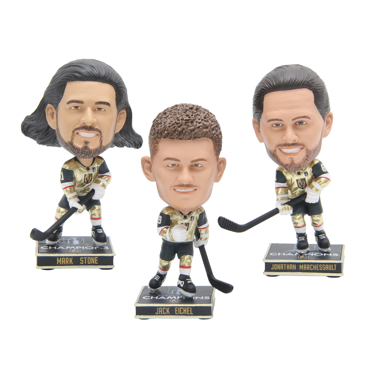 Vegas Golden Knights 2023 Stanley Cup 4.5 Inch MinI Bighead - 3 Pack Set