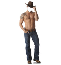 Thumbnail for Life-size Shirtless Cowboy Stand-in Cardboard Cutout