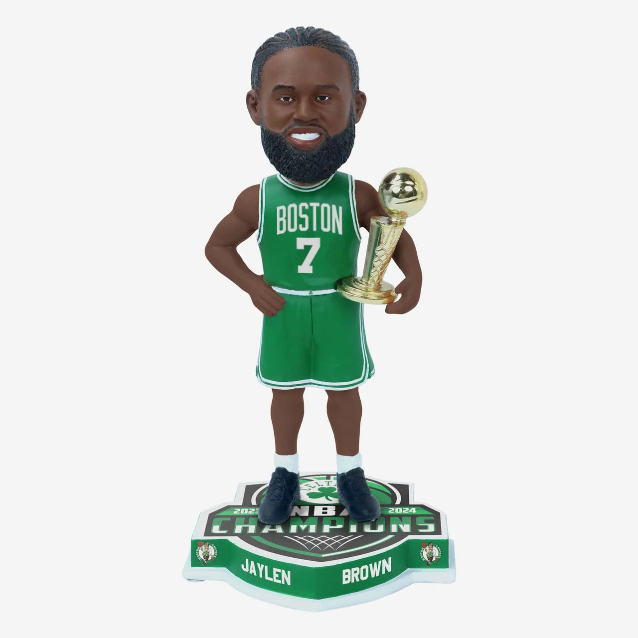 Jaylen Brown Boston Celtics 2024 Nba Champions 8" Bobble - Green