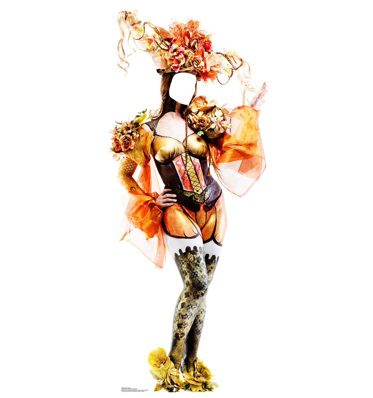 Mardi Gras Showgirl Standin