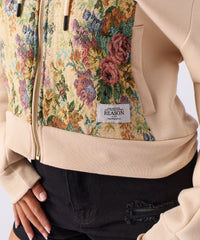 Thumbnail for Women Floral Tapestry Graphic Zip Up Hoodie