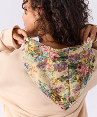 Thumbnail for Women Floral Tapestry Graphic Zip Up Hoodie