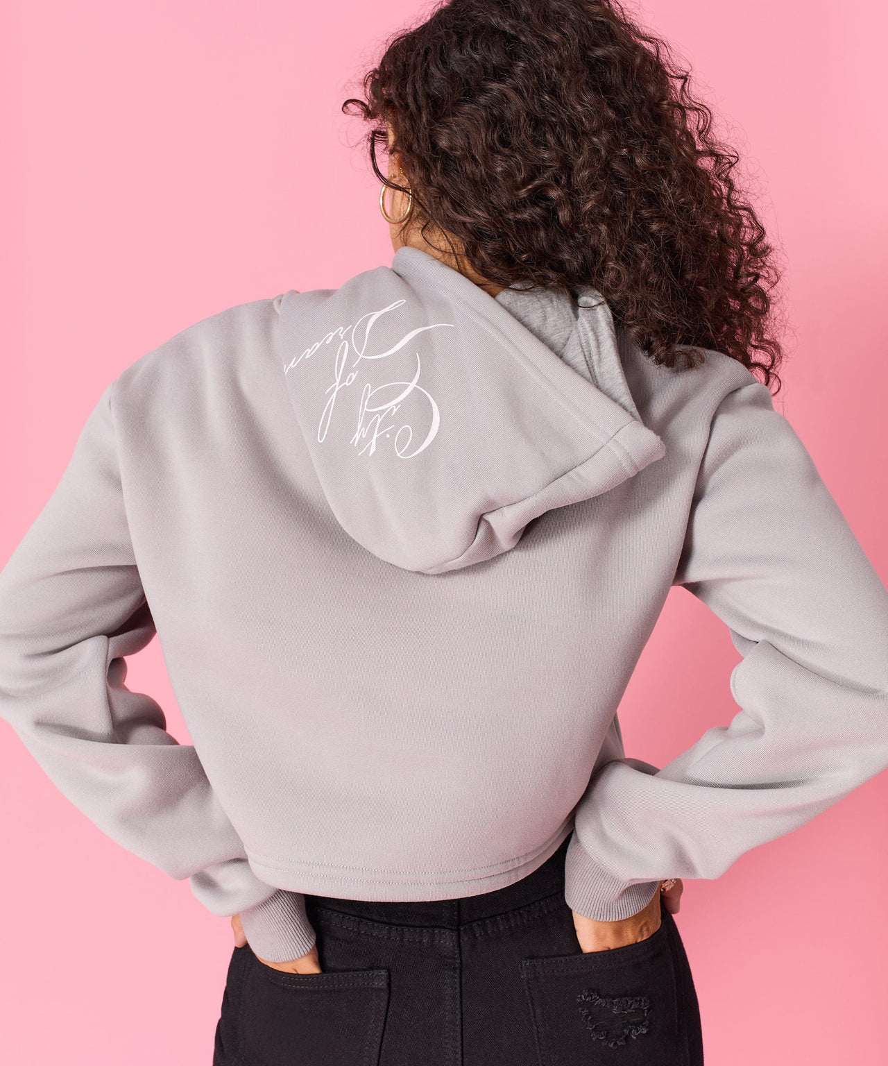 Women Ny Cropped Hoodie