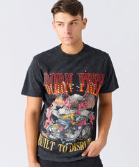 Thumbnail for Born Free Applique Graphic Short Sleeve T-Shirt
