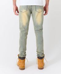 Thumbnail for Ladder Distressed Studded Skinny Jean