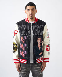 Thumbnail for Scarface Varsity Jacket - Black
