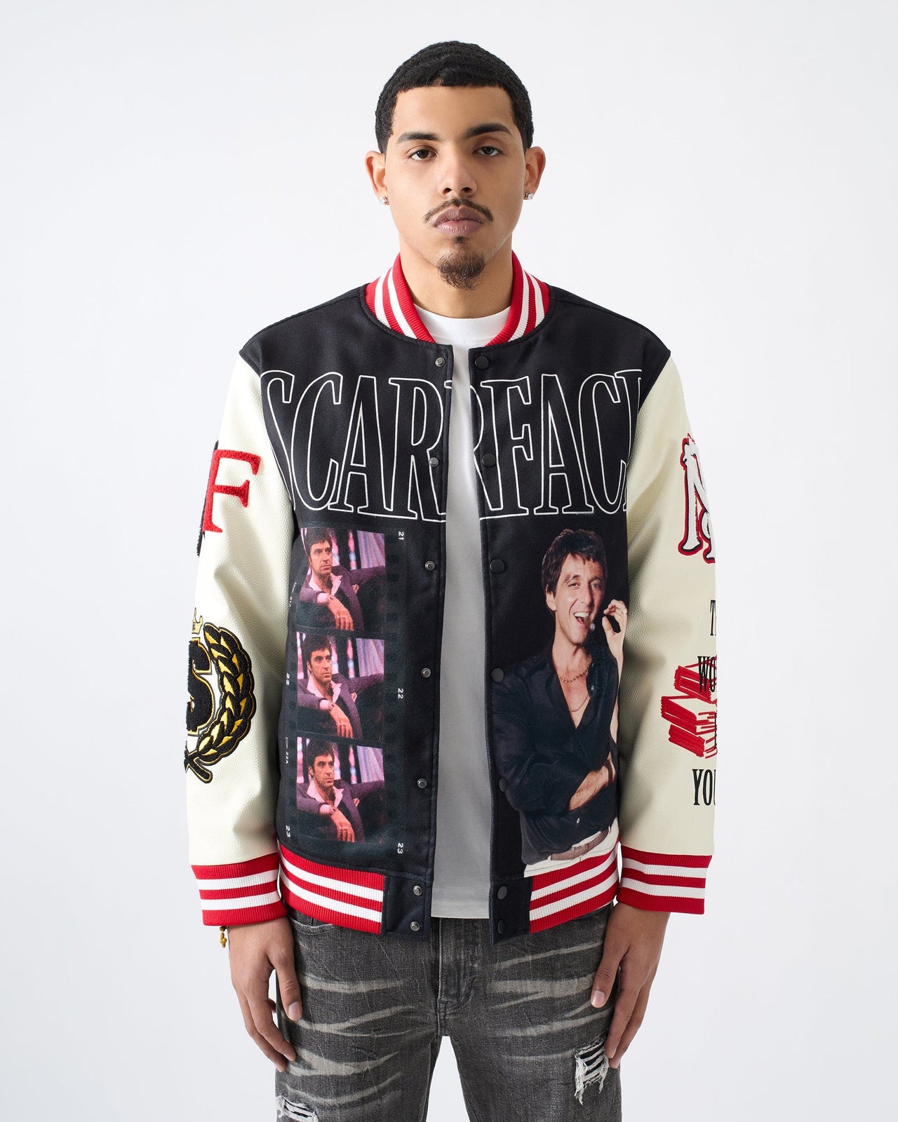 Scarface Varsity Jacket - Black