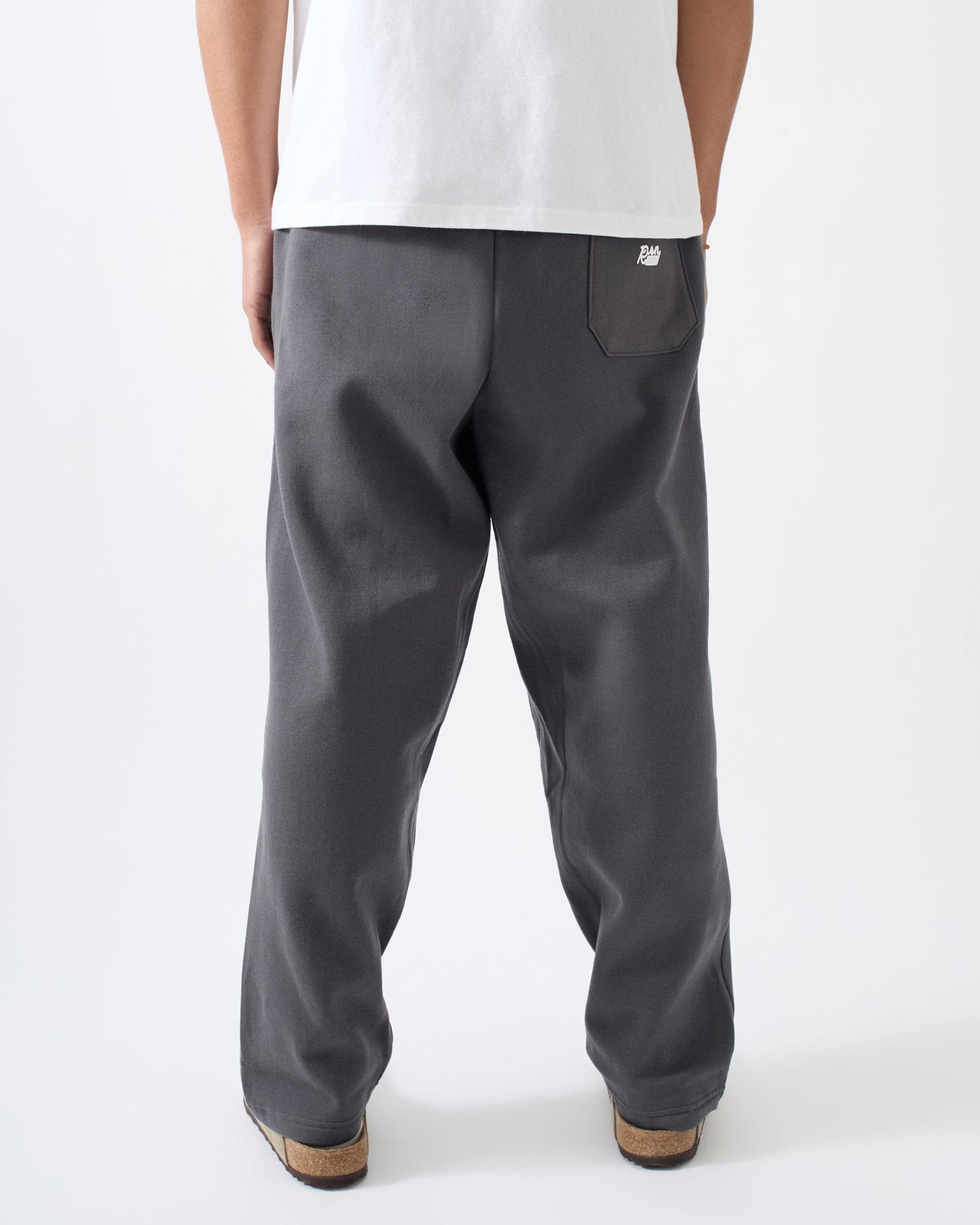 Classic Open Hem Pant - Dark Grey
