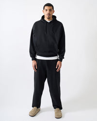 Thumbnail for Essential Pull Over Boxy Fit Hoodie - Black