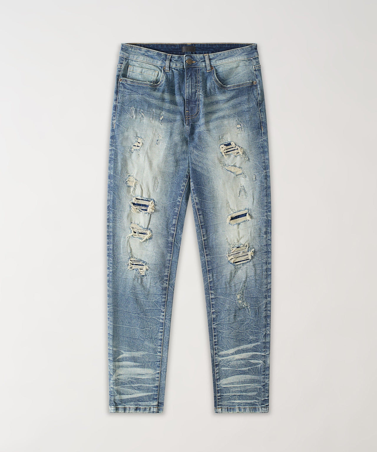 Breakaway Distressed Skinny Jeans - Blue