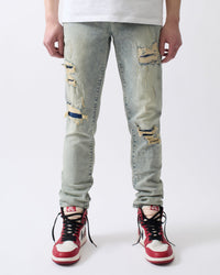 Thumbnail for Panel Distressed Skinny Jeans