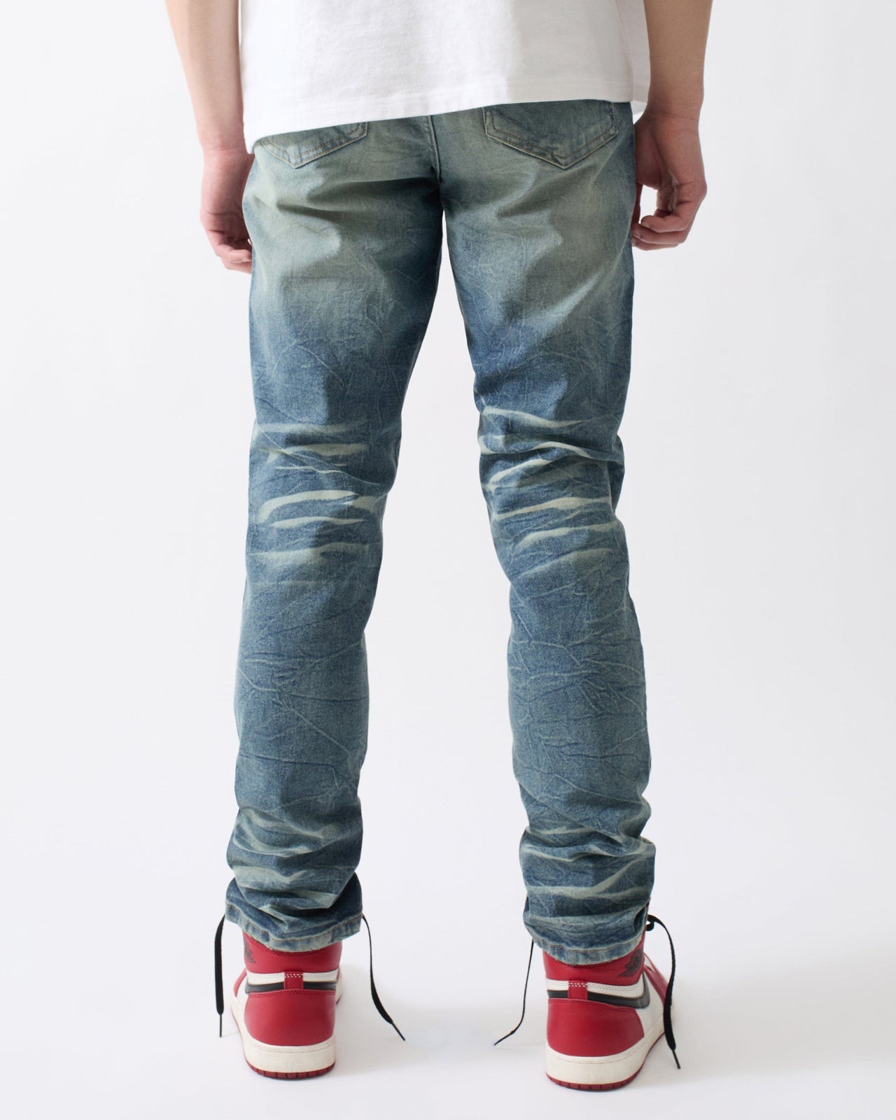 Breakaway Distressed Skinny Jeans - Blue