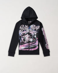Thumbnail for Women Betty Boop Airbrush Full Zip Hoodie