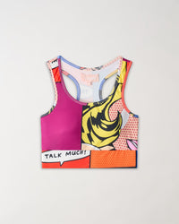 Thumbnail for Comic Pop Women's Sports Bra - Multicolor