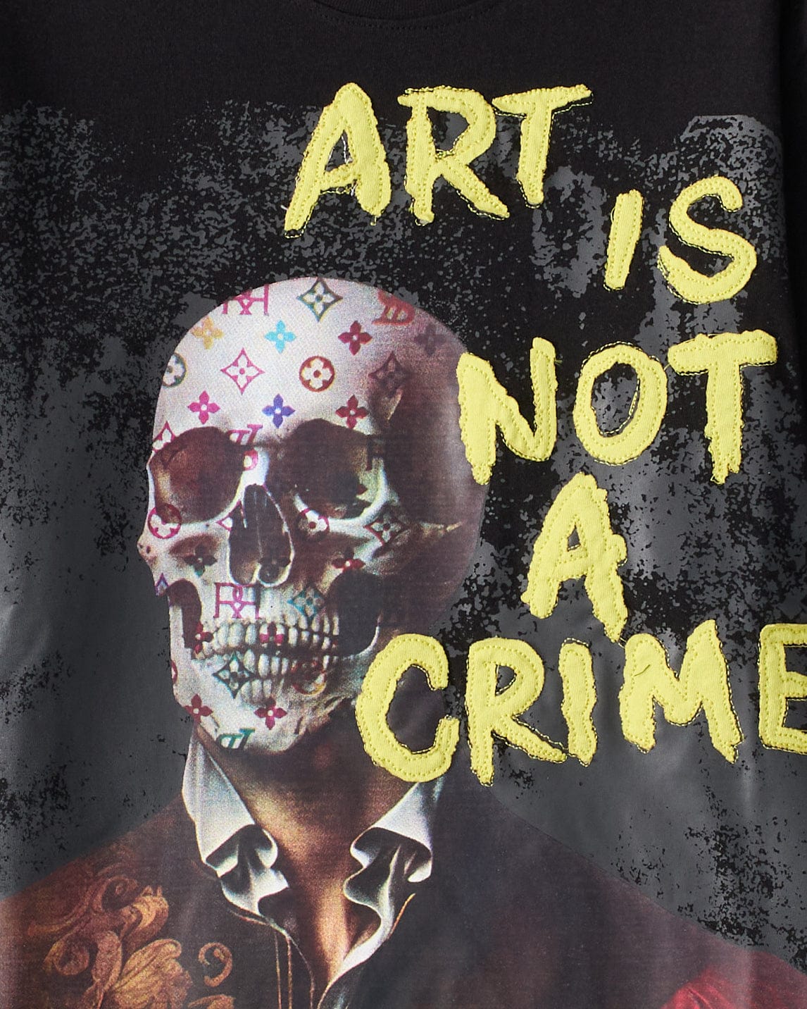 Art Is Not A Crime T-Shirt - Black