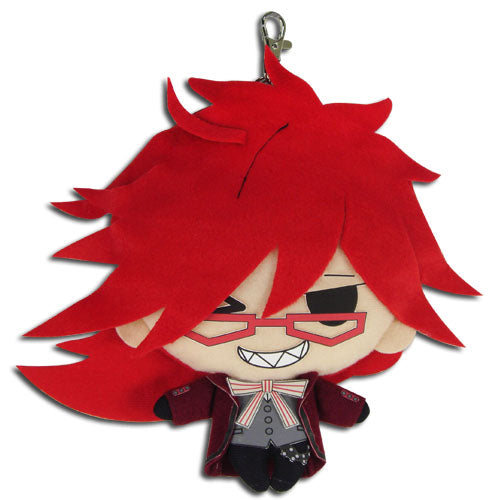 BLACK BUTLER - GRELL PLUSH COIN PURSE 7" H