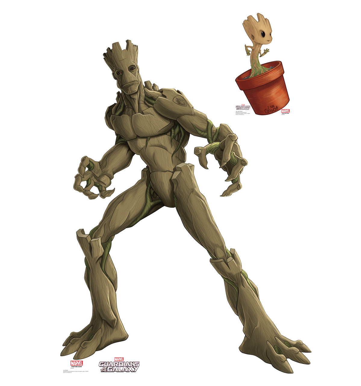 Groot & Little Groot - Animated Guardians of the Galaxy