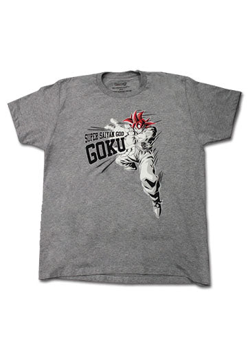 DRAGON BALL SUPER- SSG GOKU MEN'S SCREEN PRINT T-SHIRT